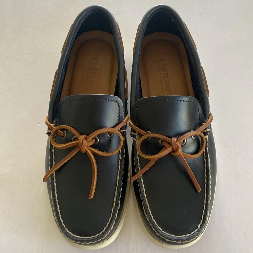 EASTLAND Yarmouth 1955 Men's Black Leather Loafers Size 8D